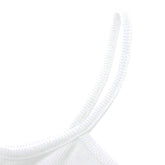 Asymmetric One Shoulder Fitted Ribbed Knit Crop Tank Top